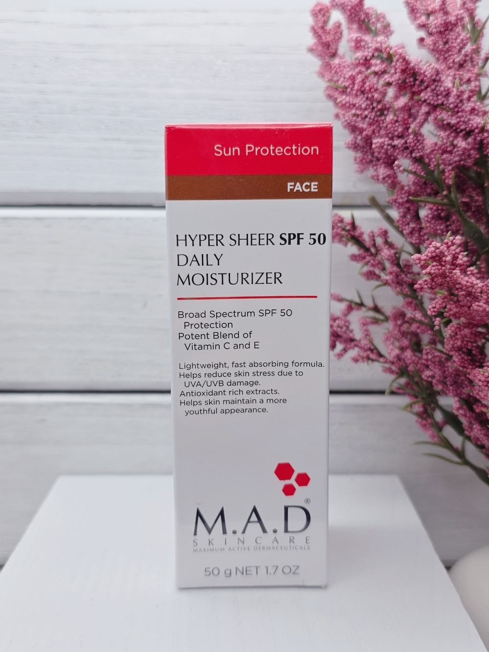 M.A.D Skincare Hyper Sheer SPF 50 Daily Moisturizer
